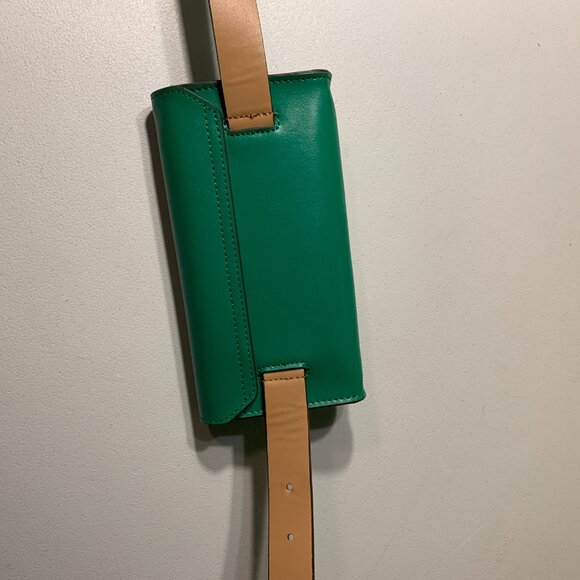 Kate Spade Kelly Green Leather Belt bag NWOT - Picture 4 of 12